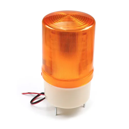 Vista 11 de Bettomshin Bombilla de advertencia estroboscópica, 12 V CC 10 W, torre de señal industrial, sin zumbador, lámpara indicadora de alarma para obras