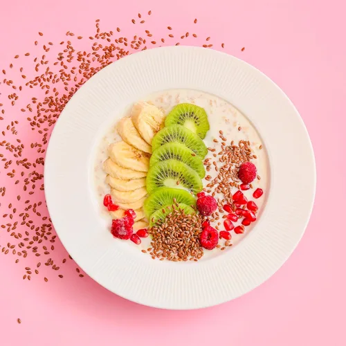 Vista 5 de Elan Semillas de lino orgánico, semillas enteras, semillas crudas, sin OMG, veganas, sin gluten, kosher, altas en fibra, gelifican fácilmente