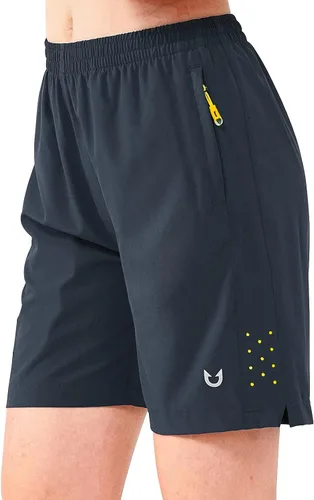 Vista 19 de NORTHYARD Pantalones cortos deportivos de senderismo para mujer, de secado rápido, ligeros, para gimnasio, entrenamiento, con 3 bolsillos