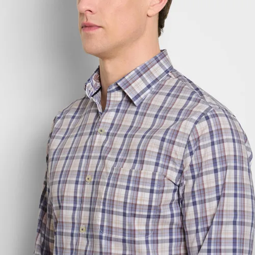 Vista 3 de Van Heusen Camiseta para Hombre de Manga Larga con Botones, Ajuste Estrecho, Largo Regular, Tejido Cómodo y Elástico