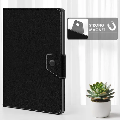 Vista 7 de DETUOSI Funda universal para tableta de 7.0 pulgadas, funda para tableta Android de 7 pulgadas, funda protectora portátil de viaje de piel sintética