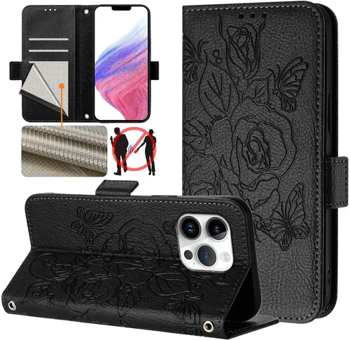 Vista 8 de Funda compatible con Sony Xperia 1 VI, compatible con Sony Xperia 1 VI 5G 2024 ranuras para tarjetas, cierre magnético, funda con función atril