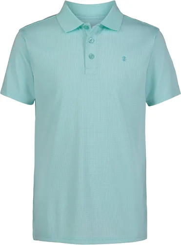 Vista 24 de Izod Boys' Performance Golf Grid Short Sleeve Stretch Collared Polo Shirt Atomizador Raya Azul