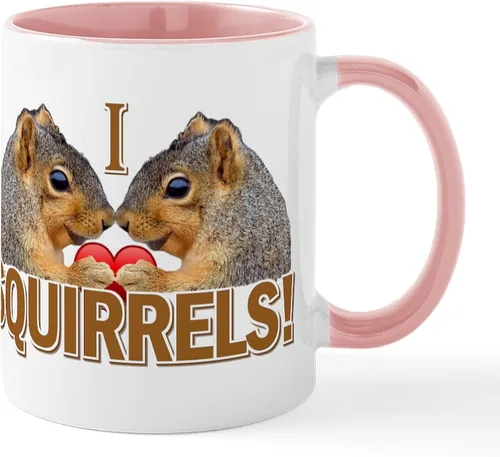Vista 72 de CafePress Taza navideña de ardilla de 11 oz (11.0 fl oz) taza de café de cerámica