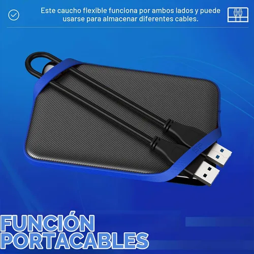 Vista 3 de Silicon Power - Disco duro externo portátil de 2 TB A62, compatible con PS4, Xbox One PC y Mac