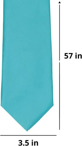 Vista 46 de tiemart Corbata de color sólido para hombre Longitud estándar