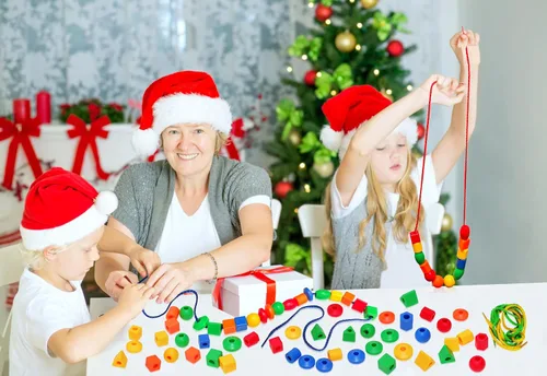 Vista 8 de BMTOYS Cuentas de cordones para niños, 70 cuentas de roscado, juguetes de terapia ocupacional para niños, habilidades motoras finas, actividades