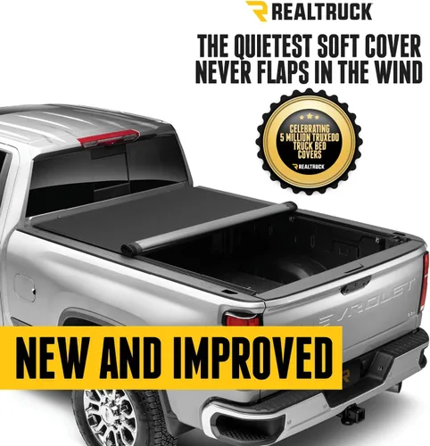 Vista 2 de RealTruck TruXedo Pro X15 - Cubierta Tonneau suave enrollable para caja de camioneta 1456001 Se adapta a Toyota Tacoma 2016-2023