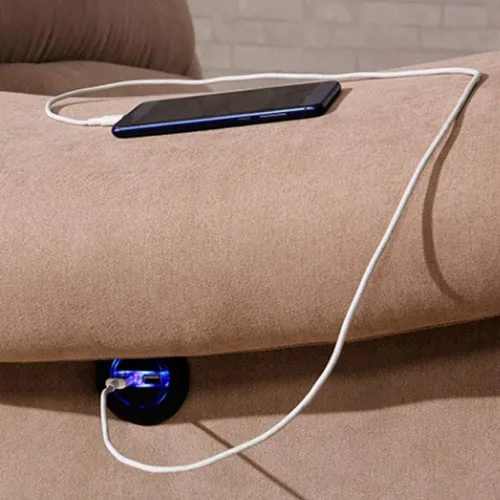 Vista 4 de AYNEFY Botón eléctrico para sofá, silla reclinable eléctrica, sofá de repuesto, botón de repuesto, auricular de control manual con interfaz de carga