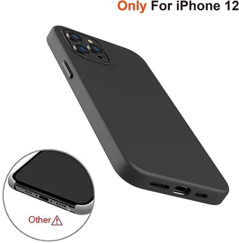 Vista 2 de Luvvitt Funda de silicona líquida compatible con iPhone 12 Pro Max con protección contra caídas a prueba de golpes, delgada, suave, resistente a
