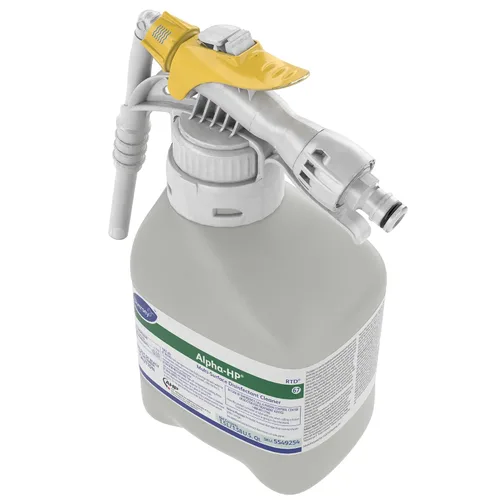 Vista 5 de Diversey 5549254 Alpha-HP Limpiador desinfectante multisuperficie, peróxido de hidrógeno bactericida y virucida con aroma cítrico, concentrado listo