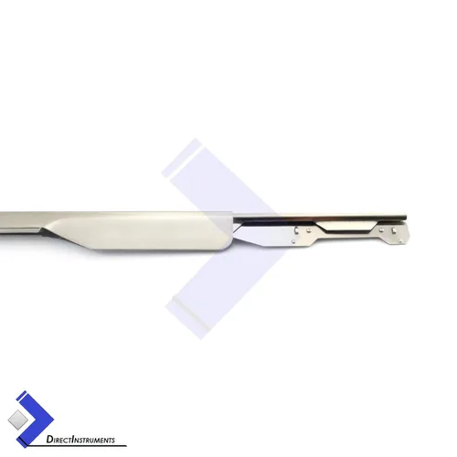 Vista 4 de Cuchillo plegable con mango de plástico rojo para hombre con filo recto y 10 cuchillas