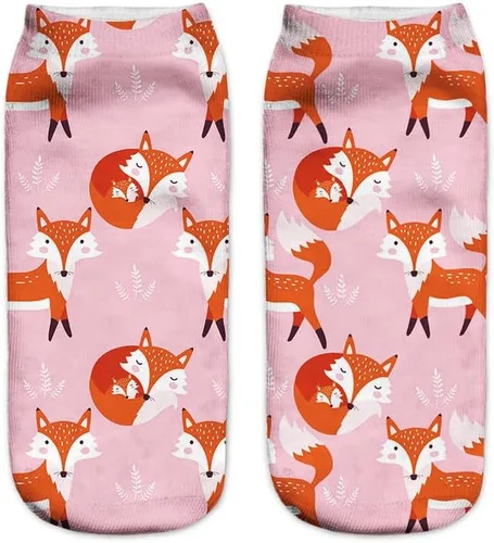 Vista 5 de Benefeet Sox Calcetines de tobillo divertidos y locos para mujeres y niñas, divertidos y novedosos estampados en 3D, calcetines de regalo de Navidad