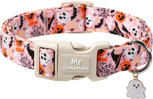 Vista 14 de MR.CHUBBYFACE· Collar de perro de San Valentín azul, lindo collar de cachorro con lazo azul, collar ajustable de algodón para mascotas con hebilla