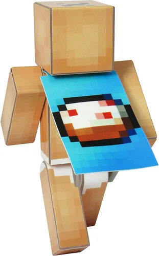 Vista 3 de EnderToys Figura de Acción Noob de Traje de Cumpleaños
