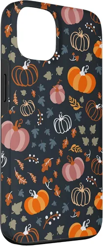 Vista 3 de iPhone 13 Otoño Hojas Caídas Calabaza Cosecha de Especias Feliz Otoño