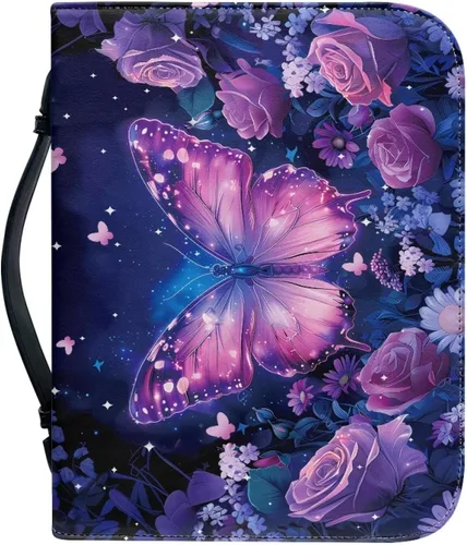 Vista 36 de Cubierta de la Biblia de diseño personalizado Funda de libro con cremallera de cuero PU Funda de transporte de Biblia multifunción Regalo