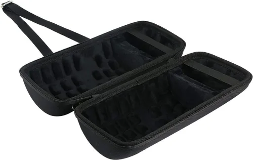 Vista 6 de co2CREA - Funda rígida de viaje para Bose portátil Smart/Home Speaker, color negro Charging Cradle Compatible, Triple Case with Shoulder Straps