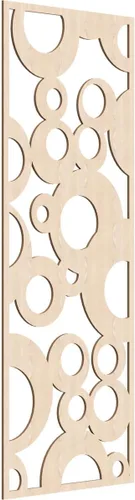 Vista 189 de 9 3/8"W x 24 3/8"H x 1/4"T Farwell Decorativos Paneles de Pared de Madera Calado, Hickory