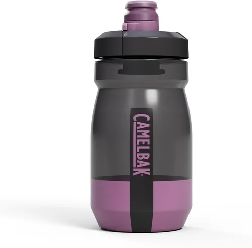 Vista 9 de CamelBak Podium botella de agua para bicicleta con compresión, negra, 15 onzas Easy Squeeze Design, High Flow Self Sealing Cap, Secure Bike Cage