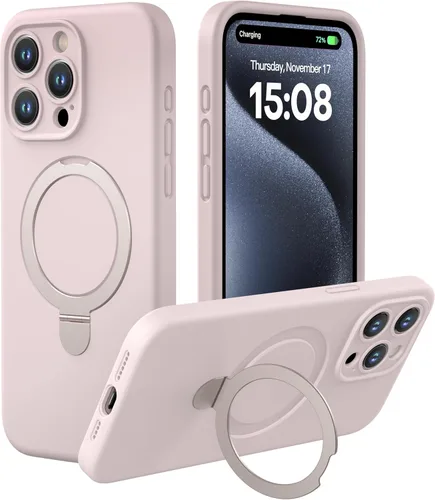 Vista 22 de CellEver Funda magnética fuerte para iPhone 14 Pro Max [para carga MagSafe] [protección de cámara] protección de alta resistencia, funda de silicona
