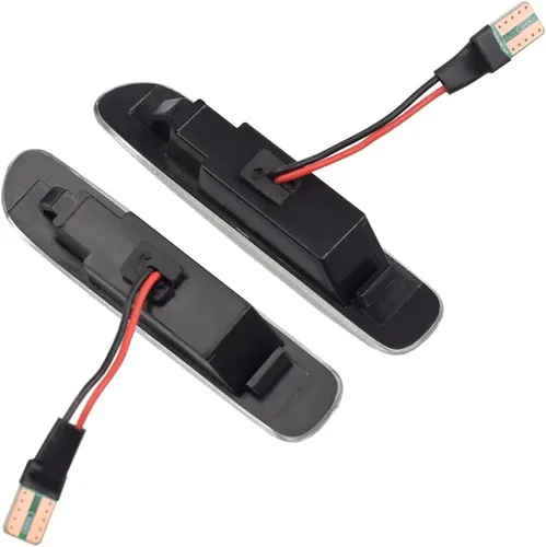 Vista 2 de Luces intermitentes LED secuenciales de lente transparente para guardabarros delanteros, intermitentes, compatible con BMW Serie 3 E46 Sedán/Wagon