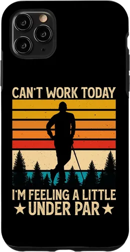 Vista 11 de iPhone X/XS Can't Work Today I'm Feeling A Little Under Par - Funny Golf Case