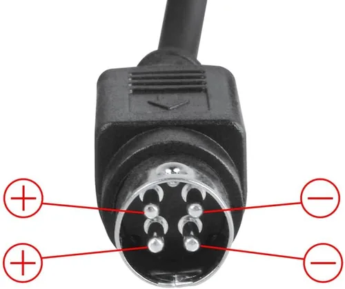 Vista 5 de Adaptador de corriente alterna compatible con escáner de documentos Kodak i150 i160 de 4 pines