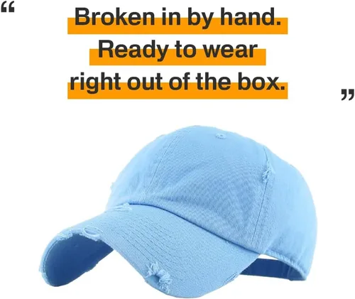 Vista 4 de KBETHOS - Gorra de béisbol ajustable, de algodón desgastado, vintage, unisex, estilo polo, camionero, para papá