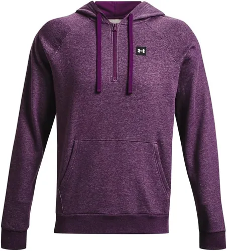 Vista 4 de Under Armour Rival - Sudadera de vellón con capucha y 12 cremallera para hombre