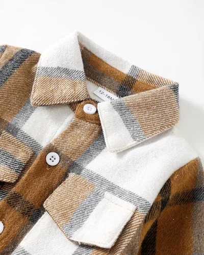 Vista 5 de Renotemy Conjunto de ropa para bebé niño y niño, conjunto de pantalones de mezclilla para otoño e invierno