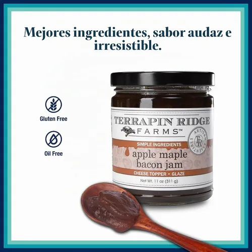 Vista 4 de Terrapin Ridge Farms - Mermelada de tocino y arce de manzana, 11 onzas