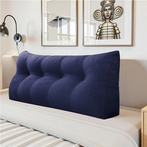 Vista 13 de Almohada de Cuña para Cabecero - Almohada Triangular para Cabecero de Cama, Almohada de Cuña para Descanso en la Cama, para Sentarse en la Cama
