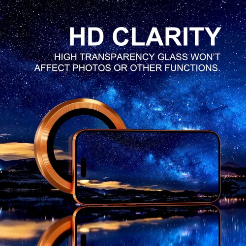 Vista 377 de Choiche Compatible para iPhone 16 Pro/iPhone 16 Pro Max Protector de Lente de Cámara, Vidrio Templado 9H Protector de Pantalla de Cubierta de Cámara
