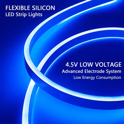 Vista 2 de Luz de neón LED en forma de nube para decoración de pared, luces de pared en forma de nube con alimentación por batería o USB para habitación Azul