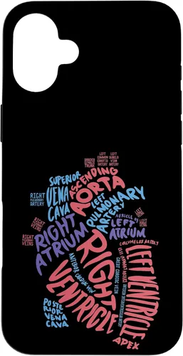 Vista 23 de Cardiac Nurse Anatomical Heart Cardiology Medical Gift Case for iPhone 17
