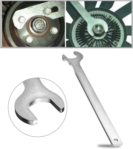 Vista 2 de Llave de tuerca de embrague de ventilador automotriz de 1.260 in y herramienta de soporte de bomba de agua para BMW Ford