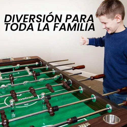Vista 7 de Hathaway Primo mesa futbolín, marrón, 56 pulgadas