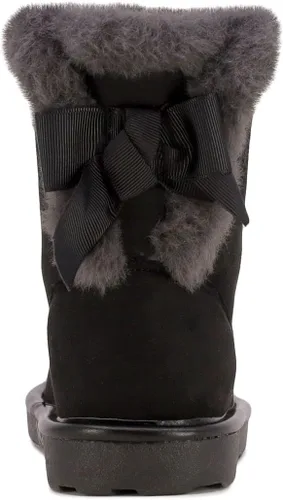 Vista 3 de London Fog Derby Street - Botas de invierno cálidas con forro de piel para niñas