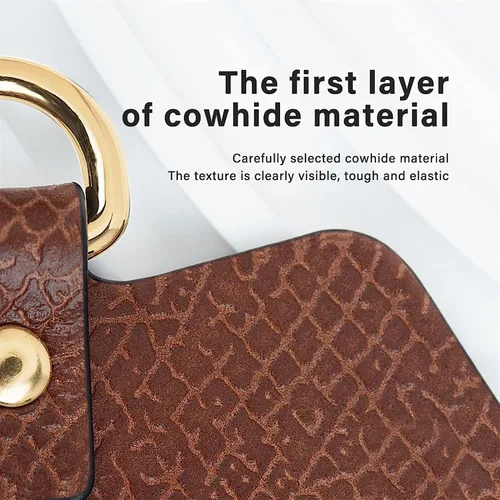 Vista 6 de Transformación de bolsa para correas Longchamp sin perforaciones, correa de hombro ancha de cuero real, correa cruzada, accesorios para bolso