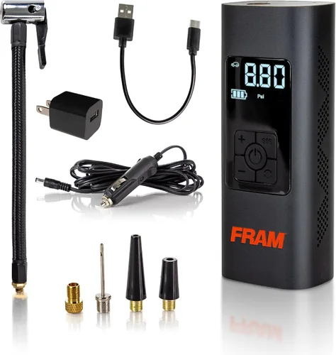 Vista 7 de FRAM FEK40008 - Arrancador de batería de coche 12000mAh (44.4Wh) hasta 5.0L de gasolina y motores diésel de 2.0L, refuerzo de emergencia