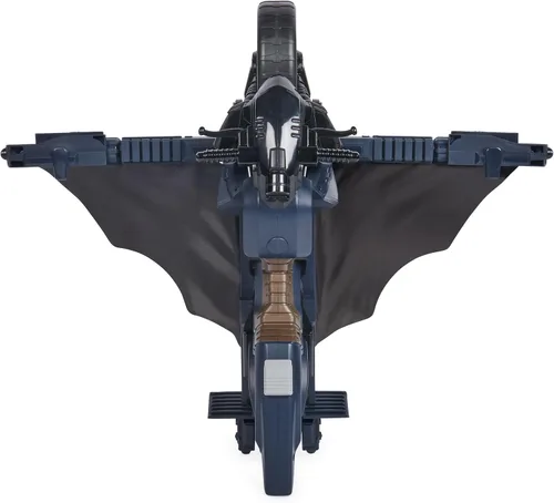 Vista 4 de DC Comics, Aventuras de Batman, Batcycle de Batman, Batcycle y Batglider Transformables 2-en-1, Figura Compatible, Juguete de Súper Héroe para Niños