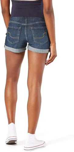 Vista 3 de Signature by Levi Strauss Co Gold Label Pantalones cortos de maternidad de tiro medio para mujer