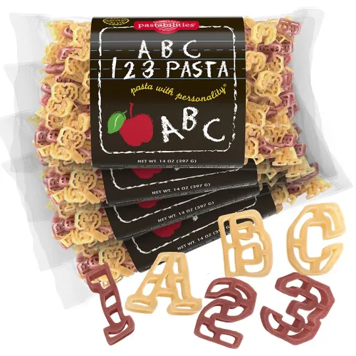 Vista 62 de Pastabilities Pasta con forma divertida para niños, pasta Let's Go Crabin', tema de animales de cangrejo, estrellas de mar y sol, pasta de trigo