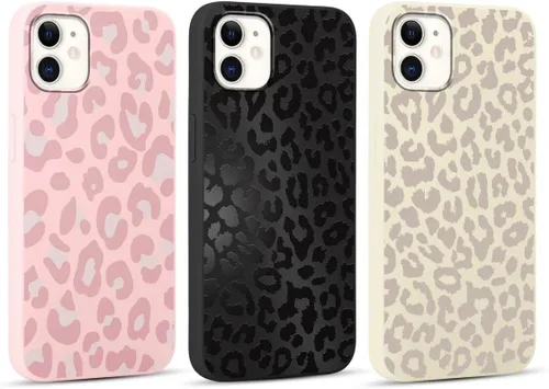 Vista 10 de Paquete de 3 Lindas Fundas con Estampado de Guepardo para iPhone 7/8/SE 2020/SE 2022 de 4.7", Fundas de Diseño Estético de Leopardo de Silicona