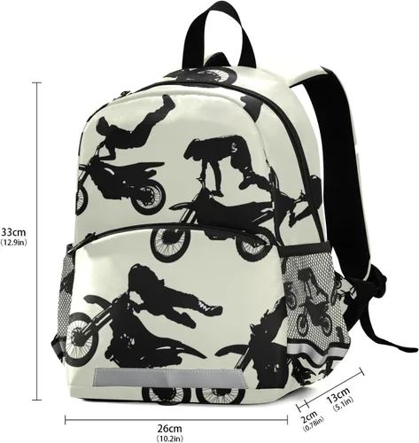 Vista 3 de Glaphy Mochilas para niños-2, Motocicleta, Mochilas Daypack