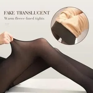Vista 4 de OSP Warm Fleece Lined Winter Pantyhose Tights
