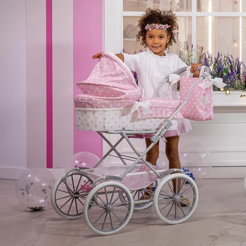 Vista 2 de JC Toys Berenguer Boutique Cochecito de muñeca real Rosa A partir de 3 años