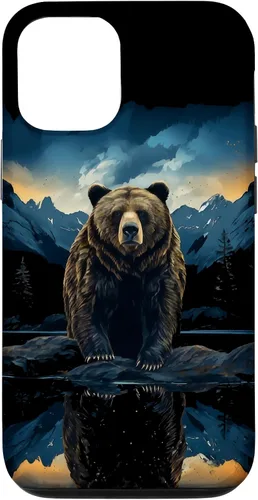 Vista 28 de Bear Grizzly Animal Mountain Hiking Case for iPhone 16