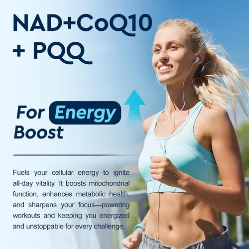Vista 4 de Suplemento liposomal NAD – 1200 mg NAD+ gotas líquidas para mujeres y hombres, ribósido de nicotinamida con resveratrol, PQQ, CoQ10, quercetina